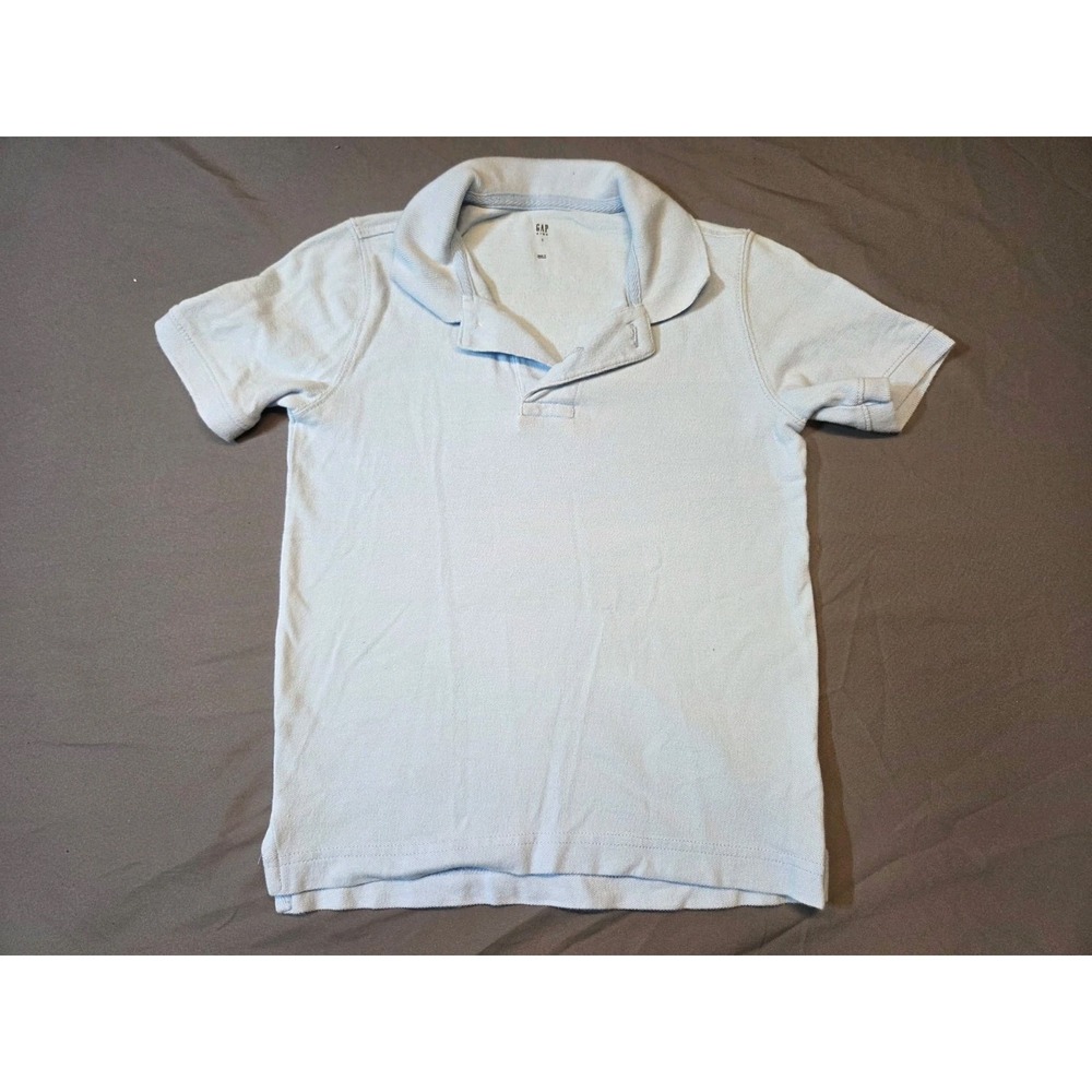 587 Gap Polo Shirt Mens Small Light Blue Cotton Short Sleeve Casual
